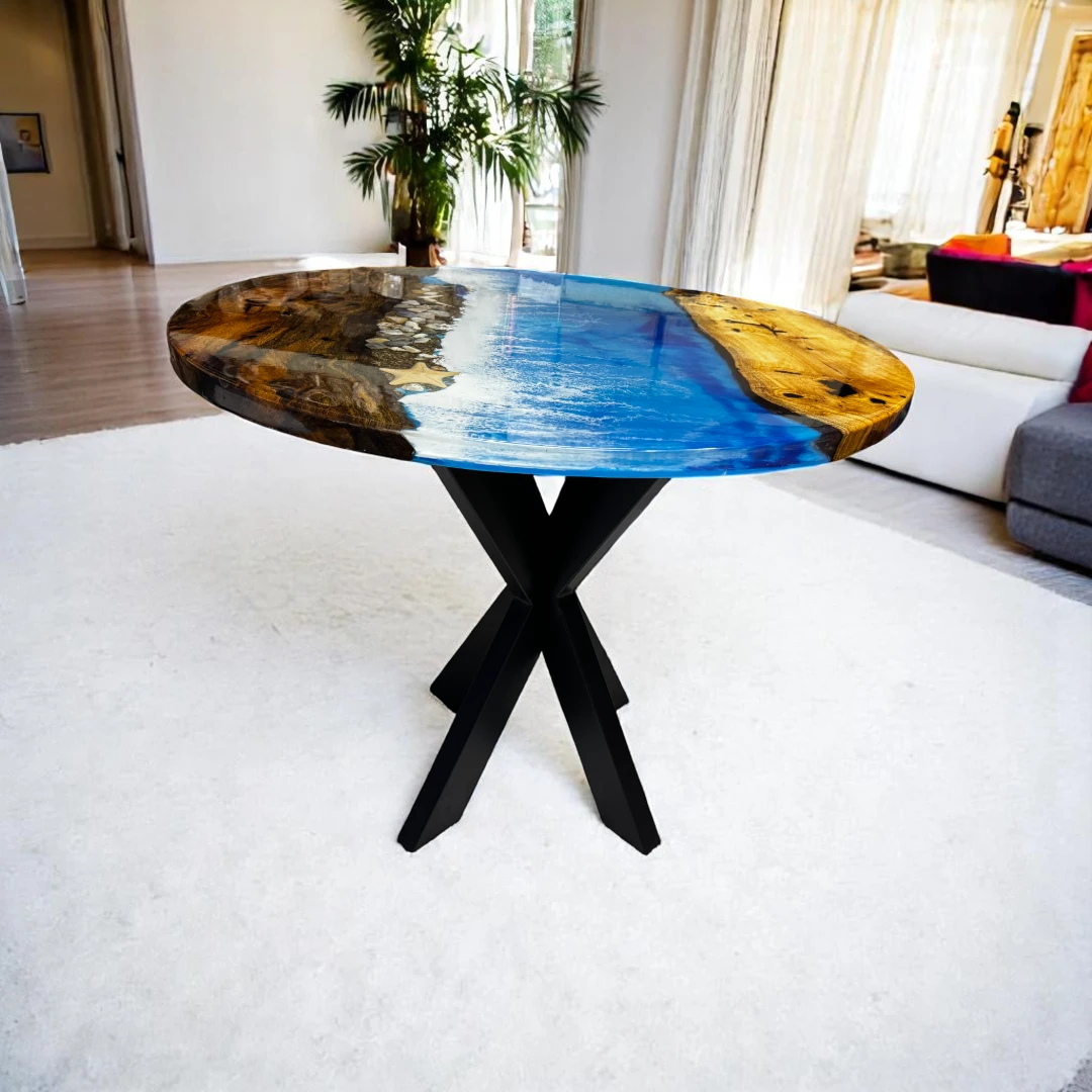Premium Quality Round Epoxy Table Top 